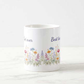 Minimalist Wildflower Meadow Mug, personalised Coffee Mug