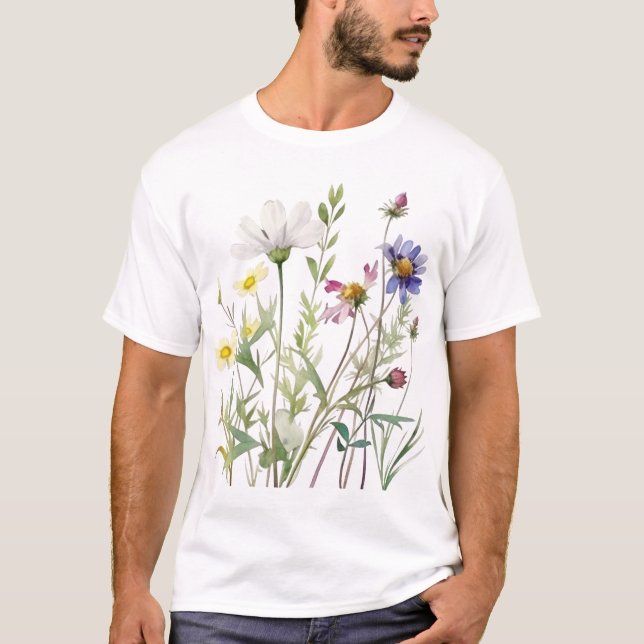 Minimalist Wildflower T-Shirt (Front)