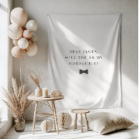 Minimalist Will You Be My Godfather Proposal