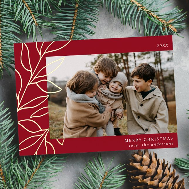 Minimalist Winter Botanical Red Photo (Creator Uploaded)