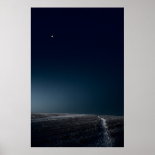 Minimalist Winter Landscape Old Linslade (8742) Poster