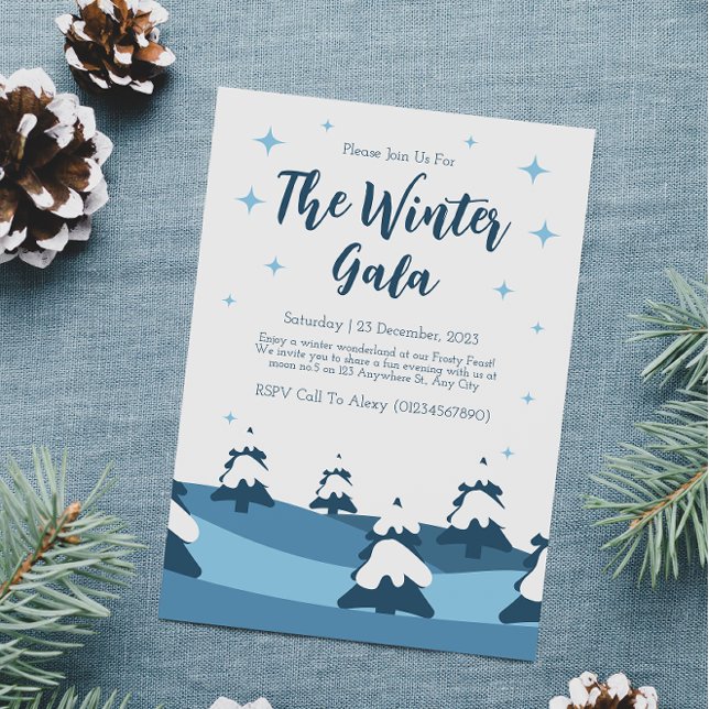 Minimalist Winter Party  Invitation (Creator Uploaded)