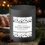 Minimalist Winter Product Label Forest Candle<br><div class="desc">Add a touch of sophistication to your holiday product collection with this minimal and stylish Christmas Candle Label design. Featuring a simple Christmas tree pattern background and modern sans-serif fonts, this square product label is sure to add the festive spirit to your candles, diffusers, wax melts or any other product....</div>