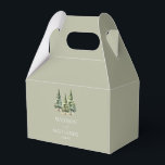Minimalist Winter Snowy Pine Tree Forest Wedding Favour Box<br><div class="desc">These are Minimalist Winter Snowy Pine Tree Forest Wedding Favour Boxes!</div>