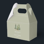 Minimalist Winter Snowy Pine Tree Forest Wedding Favour Box<br><div class="desc">These are Minimalist Winter Snowy Pine Tree Forest Wedding Favour Boxes!</div>