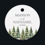 Minimalist Winter Snowy Pine Tree Forest Wedding Favour Tags<br><div class="desc">These are Minimalist Winter Snowy Pine Tree Forest Wedding Party Favour Tags!</div>