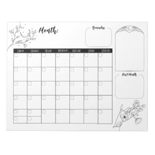 Minimalist Witchy Calendar 2 Notepad