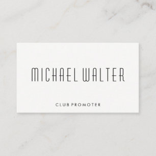 Minimalist with Elegant Font Business Card