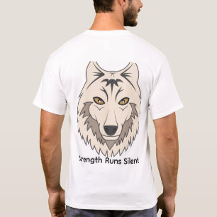 Minimalist Wolf T-Shirt – Walk Alone Fear Nothing