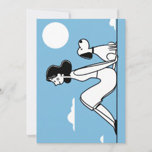 Minimalist Woman and Dog Illustration Holiday Card