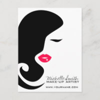 Minimalist Woman Silhouette Black Beauty Salon