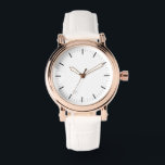 Minimalist Women's Rose Gold Simple Vintage Watch<br><div class="desc">Rose Gold Roman Numeral Anniversary Simple Vintage Watch Gifts for Wife,  for Friend
Minimalist Women's Rose Gold Simple Vintage Watch</div>