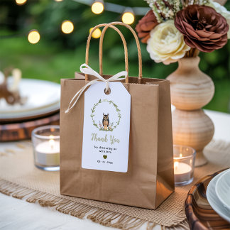 Minimalist Woodland Baby Shower Gift Tag