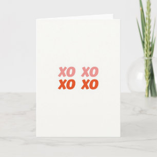 Minimalist Xo Love Card