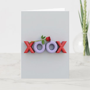 Minimalist Xoxo Love Card