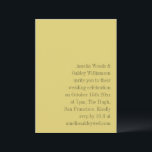 Minimalist Yellow Elegant Stylish Modern Wedding Invitation<br><div class="desc">This wedding invitation features a soft yellow background paired with clean, modern typography for a warm and refined first impression. The minimalist layout highlights the couple’s names and details with quiet confidence, making it ideal for contemporary celebrations and design-forward venues. Its understated color palette feels fresh, optimistic, and timeless, working...</div>