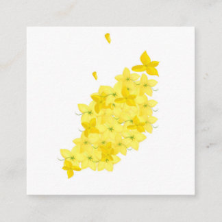 Minimalist Yellow Flowers Enclosure Card