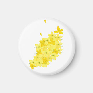 Minimalist Yellow Flowers Magnet