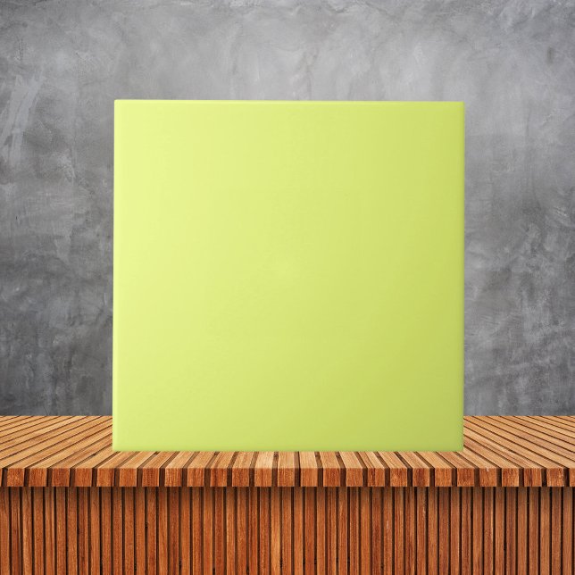 Minimalist  Yellow Green Solid Colour  Tile (Creator Uploaded)