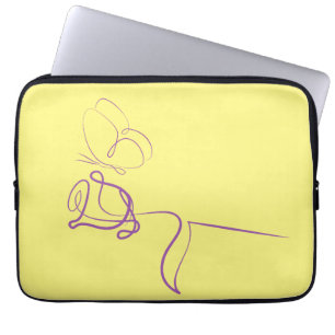 Minimalist yellow Laptop Sleeve