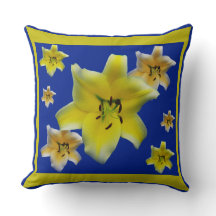 Minimalist Yellow Lily Flower Macro Photo Art