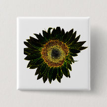 Minimalist Yellow Neon Sunflower Floral Art