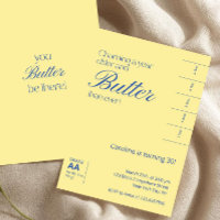 Minimalist Yellow Salted Butter Birthday