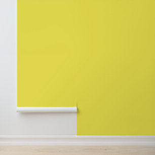 Minimalist yellow solid plain modern elegant chic wallpaper
