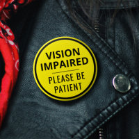 Minimalist Yellow Typography Vision Impaired
