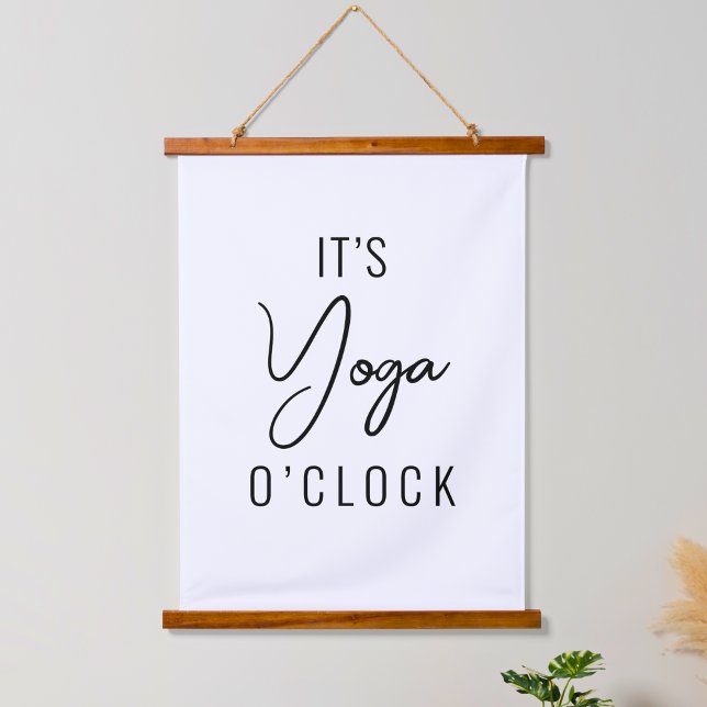 Minimalist Yoga Art – Customisable Inspirational  Hanging Tapestry (Creator Uploaded)