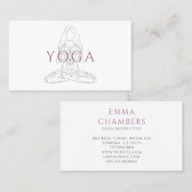 Minimalist Yoga Instructor Lotus Pose Illustration