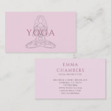 Minimalist Yoga Instructor Lotus Pose Illustration