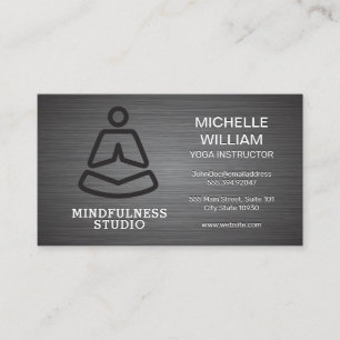 Minimalist Yoga Logo Business Card
