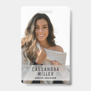 Minimalist Your Logo Company ID Badge