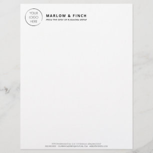 Minimalist Your Logo Custom Business Stationery, Letterhead