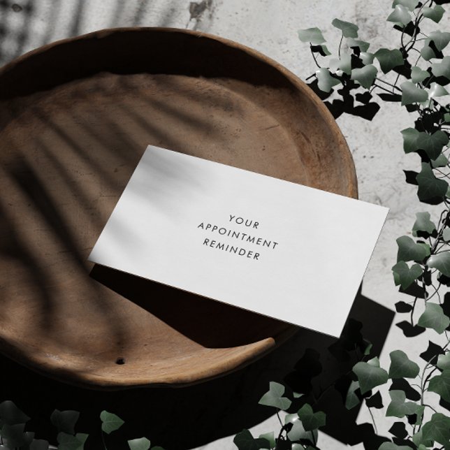Minimalist Your Next Appointment Business Name Card (Creator Uploaded)