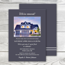 Minimalist Your Photo Housewarming Invitation