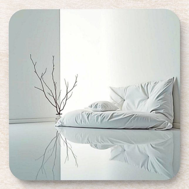 Minimalist Zen Interior Design Coaster (Front)