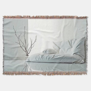 Minimalist Zen Interior Design Throw Blanket