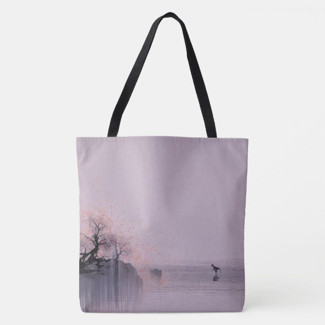 Minimalist Zen Landscape  Tote Bag (Front)