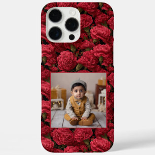 Minimalistic Anniversary Gift Carnation Flower Pho iPhone 16 Pro Max Case