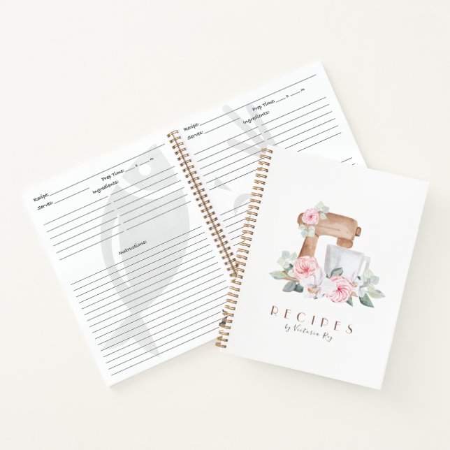 Minimalistic | Bakery | Caterer | Recipes Notebook (Inside)