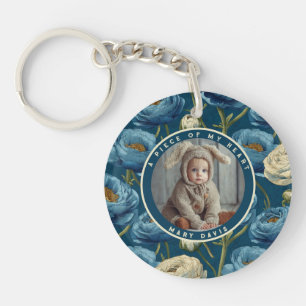Minimalistic Birthday Gifts Ranunculus Floral Key Ring