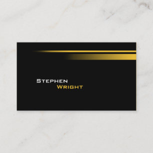 Minimalistic Black  and Gradient Colours Business Card