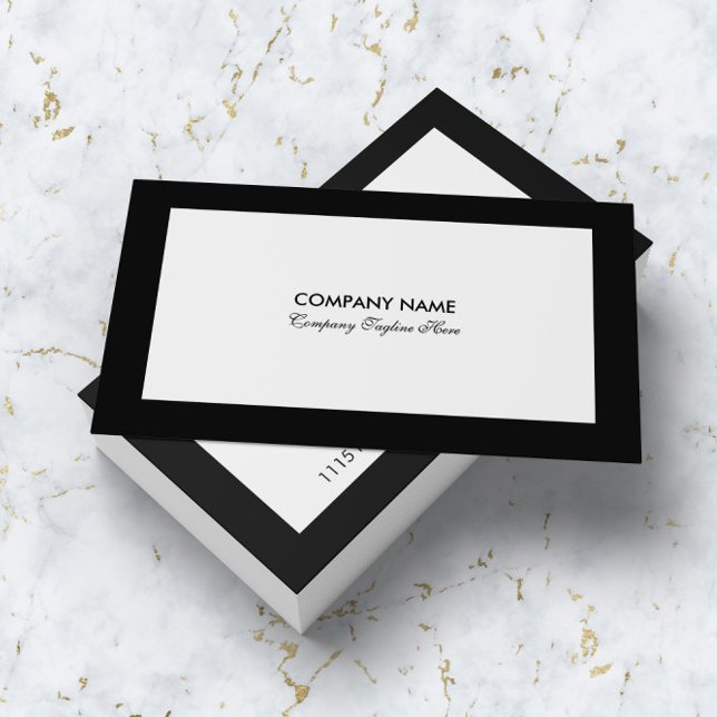 Minimalistic Black and White Business Card (Creator Uploaded)