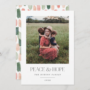 Minimalistic Black and White Modern Photo Holiday Card