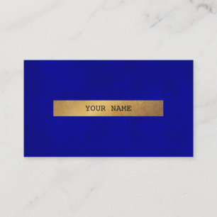 Minimalistic Blue Vip Business Card