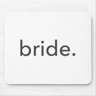 Minimalistic Bride. Minimal Mouse Pad