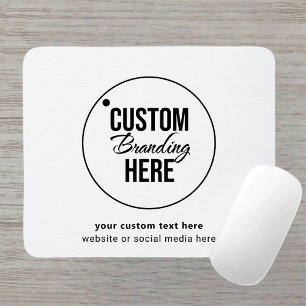 Minimalistic Business Logo Mouse Pad