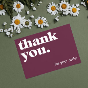 Minimalistic Cards Small Business Thank You Cards